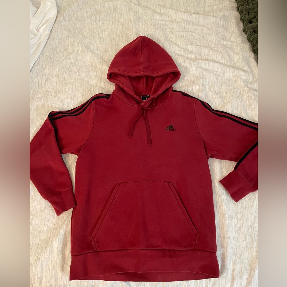 Adidas Essential striped hoodie